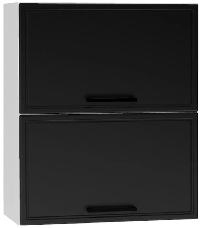 Kuchynská skrinka Emily W60grf/2 čierny hrášok