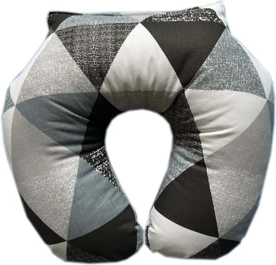 Polášek Cestovný vankúš - Tmavosivá / bodky