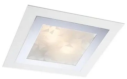 Redo 05-828 - Stropné svietidlo SPECTRE 1xE14/28W/230V 30x30 cm lesklý chróm/biela