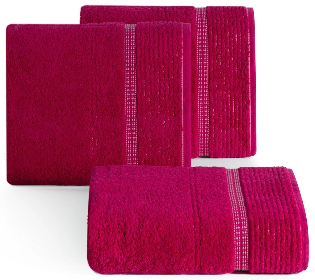 BAVLNENÝ UTERÁK TAYLOR 70X140 CM AMARANT