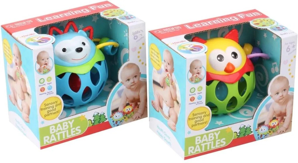 CreativeToys BABY ježko / sovička / autíčko 11cm