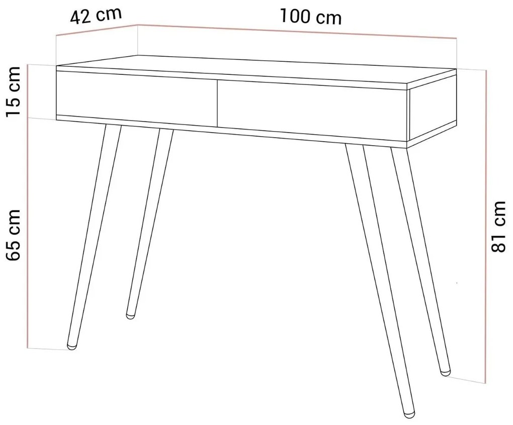 KONZOLA KATHLEEN KAŠMÍR LESKLÝ NA ZLATÝCH NOŽIČKÁCH