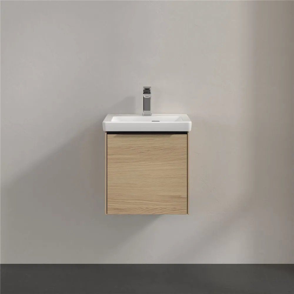 VILLEROY &amp; BOCH Subway 3.0 závesná skrinka pod umývadielko, 1 dvierka, pánty vpravo, 423 x 377,5 x 429 mm, Nordic Oak, C58201VJ