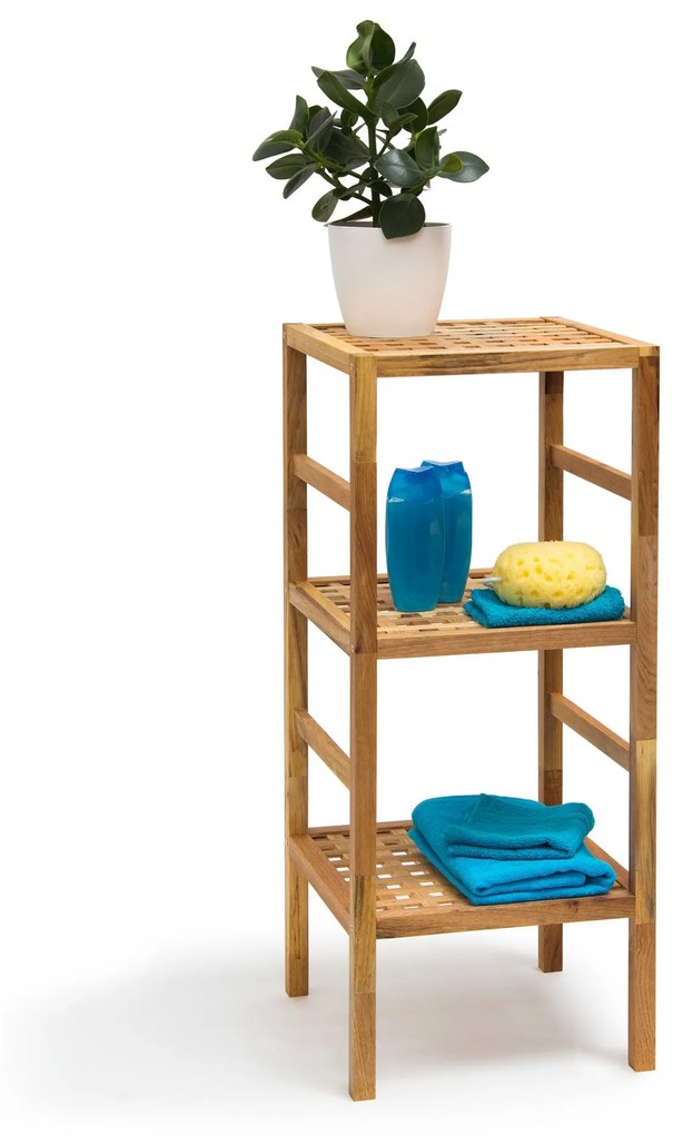 Bambusový kúpeľňový regál s 3 policami RD9275