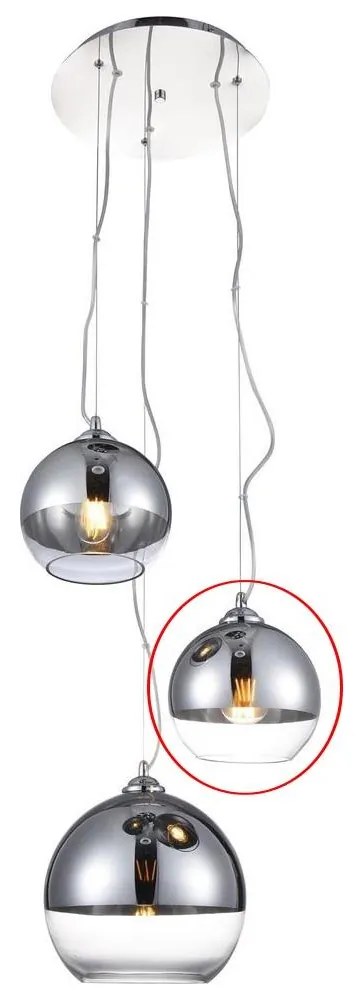 Azzardo - Náhradné sklo k lustru BALL - malé pr. 18 cm