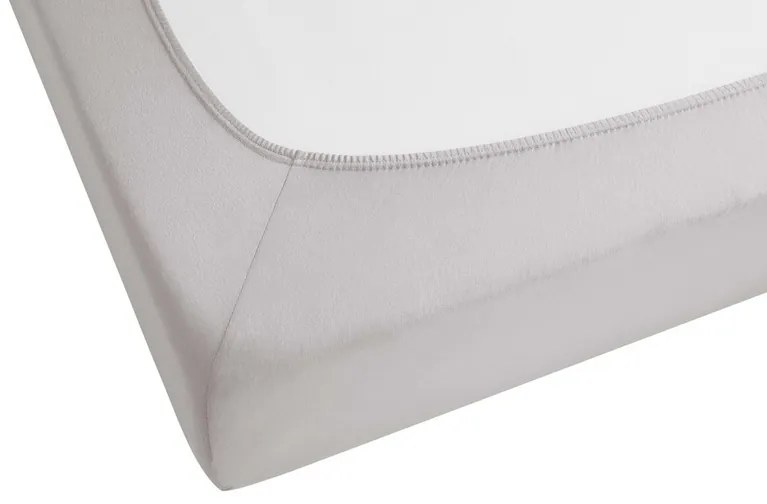 Biberna Napínacia džersejová plachta (sivá, 140 – 160 x 200 cm) (100227068)