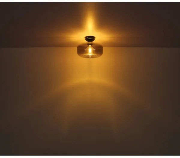 Globo 15566D - Prisadený luster GIUSEPPE 1xE27/40W/230V pr. 28 cm šedá