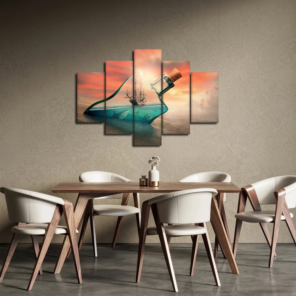 Obraz - Život vo fľaši (150x105 cm)