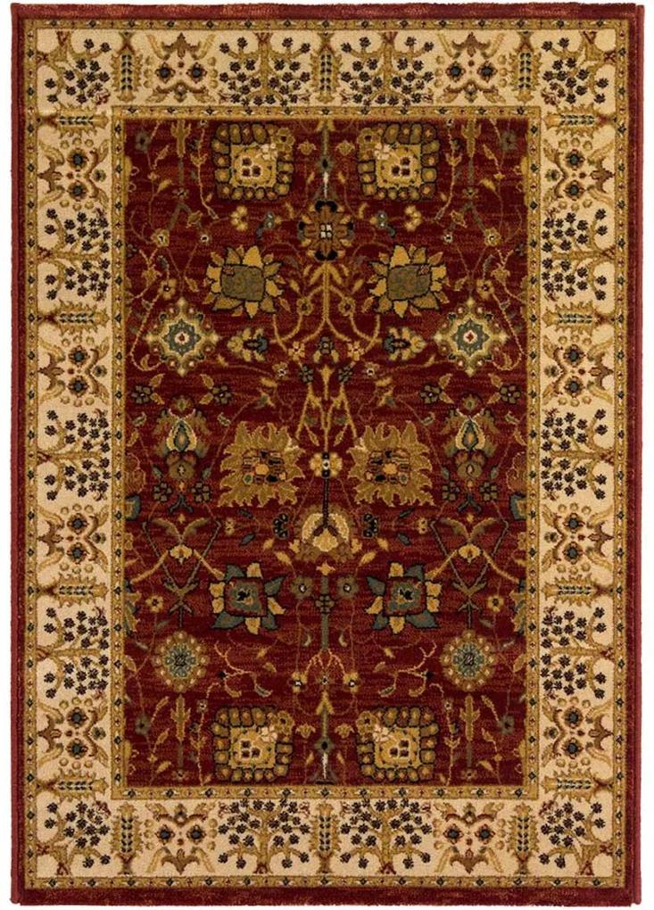 Koberce Breno Kusový koberec PRAGUE 636/IB2R, červená, viacfarebná,133 x 190 cm