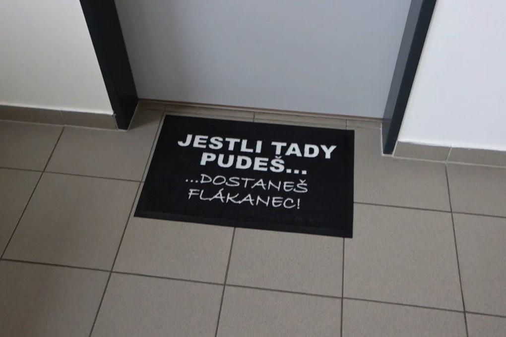 Mercury Flooring, Predložka Flákanec 40x60 cm, 40x60, čierna