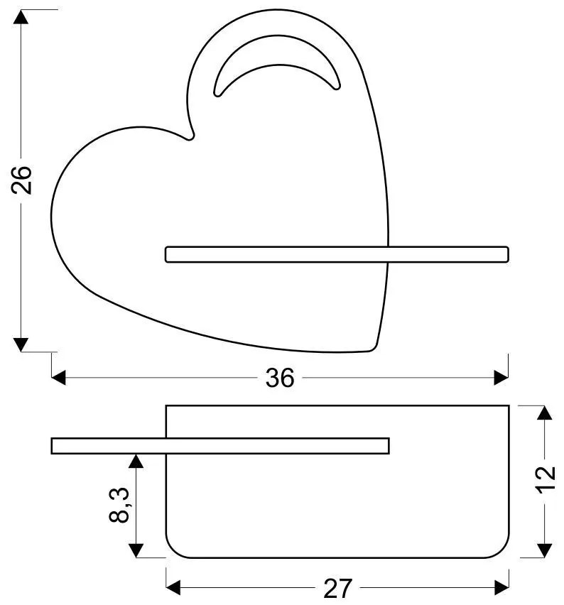 Candellux HEART Nástenné svietidlo 5W LED IQ KIDS WITH CABLE, SWITCH AND PLUG WITH HOLE BLUE 21-84576