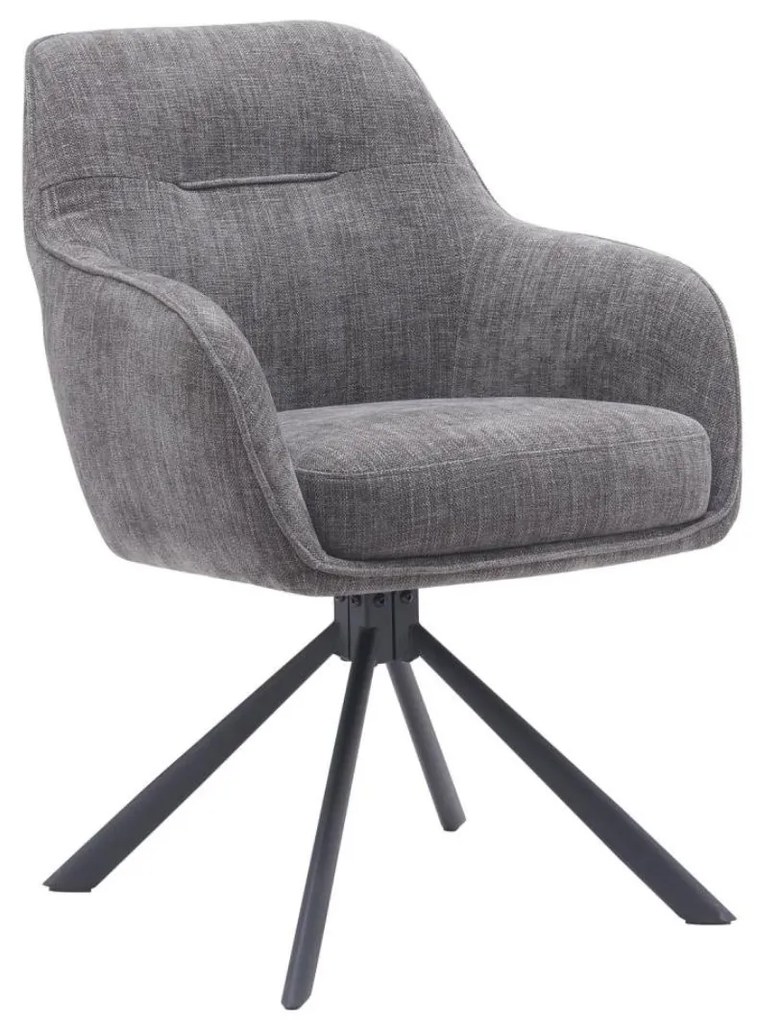 Otočná jedálenská stolička Avola (51140003), sivá