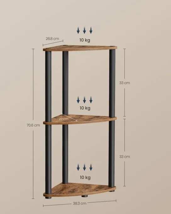 Rohová polica LBC620K01