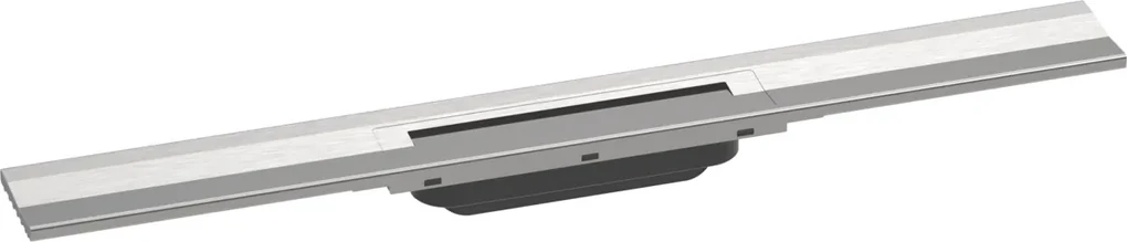 Hansgrohe RainDrain Flex, vrchná sada sprchového žľabu 1200, skracovateľný, pre inštaláciu ku stene, kartáčovaná nerezová oceľ, HAN-56054800