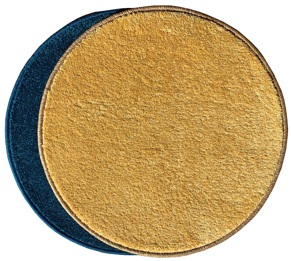 Vopi koberce Kusový koberec Eton Exklusive žltý kruh - 300x300 (priemer) kruh cm