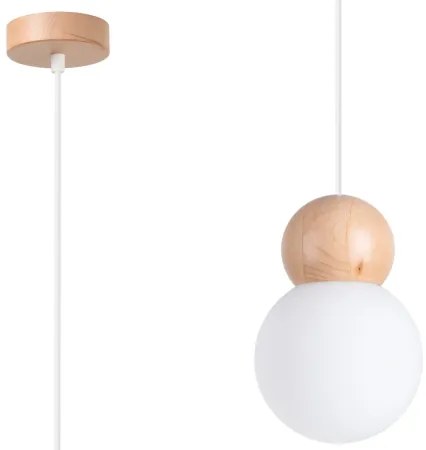 Sollux SL.1390 - Luster na lanku PEKKA 1xG9/8W/230V biela