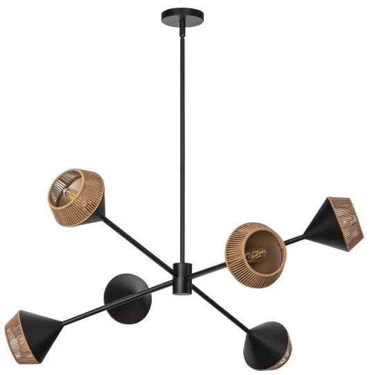 Alora Mood ALM-DAPHNE6-MB - Luster na tyči DAPHNE 6xE14/40W/230V