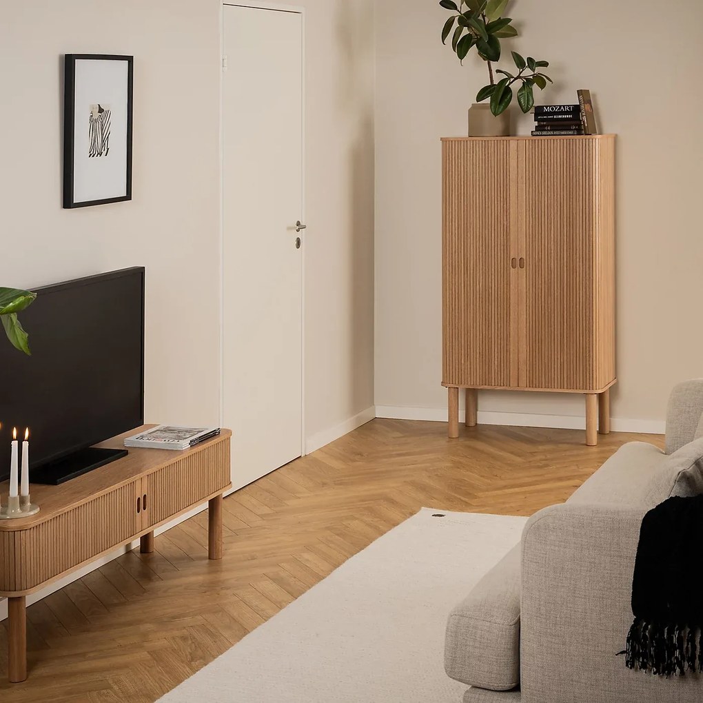 Šatní skříň Langley 80 cm dub přírodní