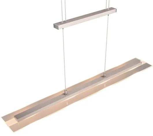 Šedé LED závesné svietidlo so skleneným tienidlom Milos – Reality