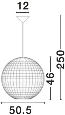Rustikálny luster Griffin 50.5 hnedá