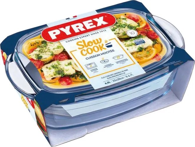 Sklenený pekáč s vekom PYREX 6,7 l