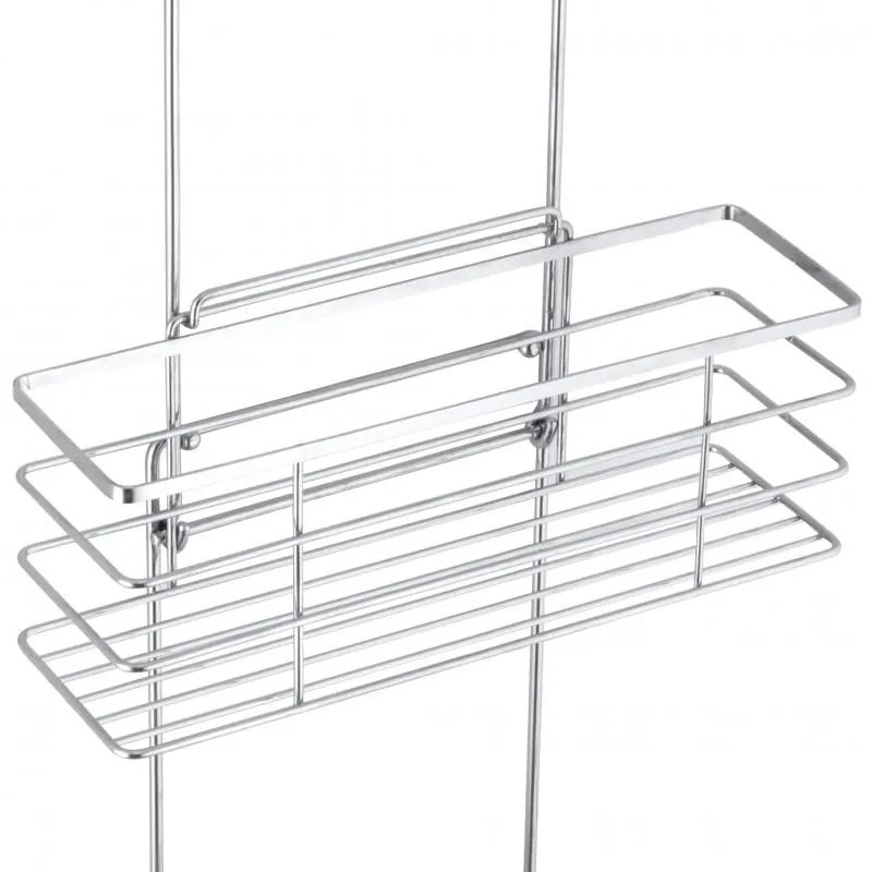 Erga Rafek, trojitá kúpeľňová polička do sprchy na zavesenie 30x12,5x71 cm, chrómová, ERG-YKA-CH.RAFEK-CHR