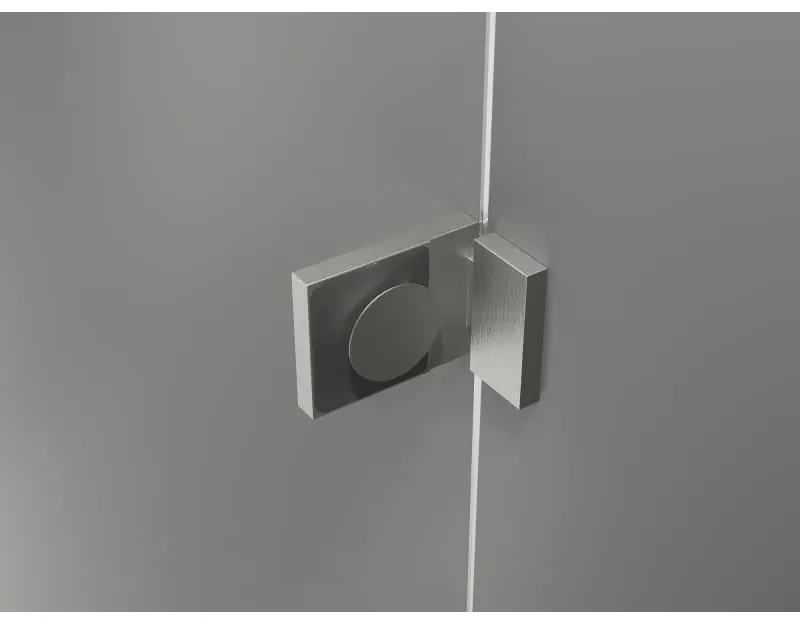 Mexen Lunar, L Duo výklopný sprchový kút 120 x 75 cm, 8mm číre sklo, oceľový profil, 834L-120L-075P-97-00