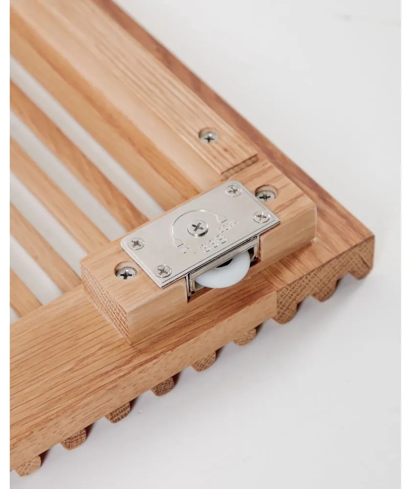 Knižnica v dekore duba s posuvnými dverami v prírodnej farbe 85x170 cm Beyla – Kave Home