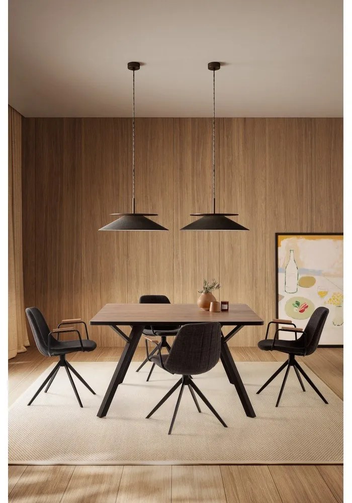 Čierne jedálenské stoličky v súprave 2 ks Tali – Marckeric