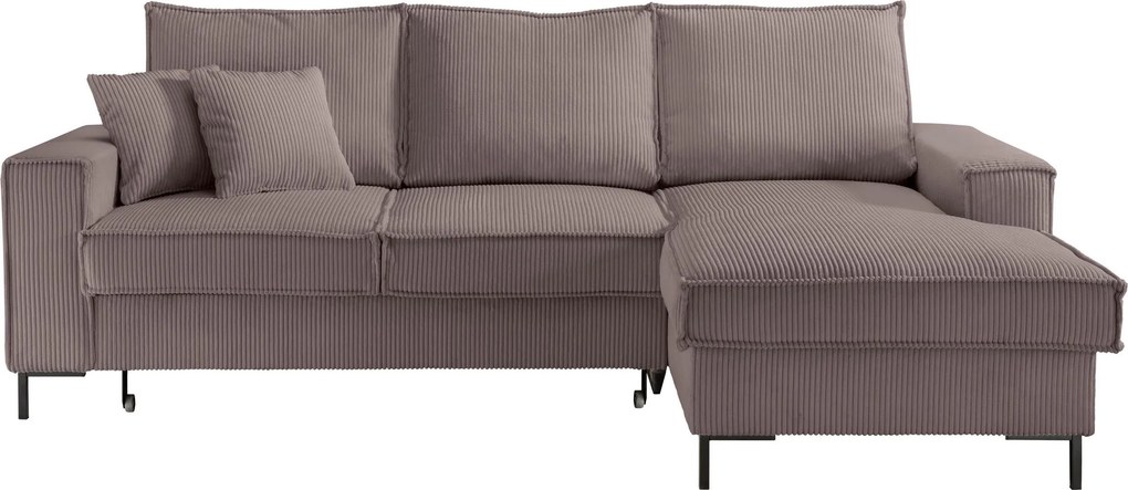 XXXLutz ROHOVÁ SEDAČKA, textil, sivohnedá P & B - Sedačky - 002310021703