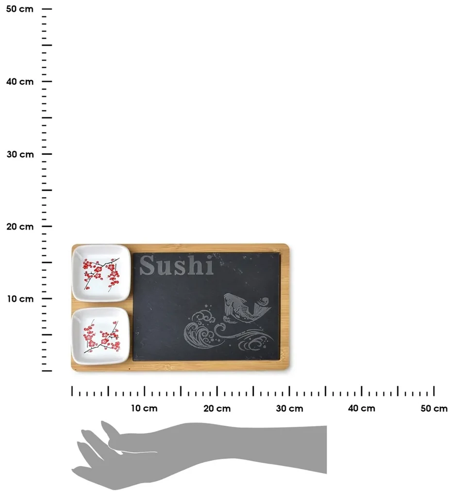 Set na servírovanie sushi Duo3 sada 5ks