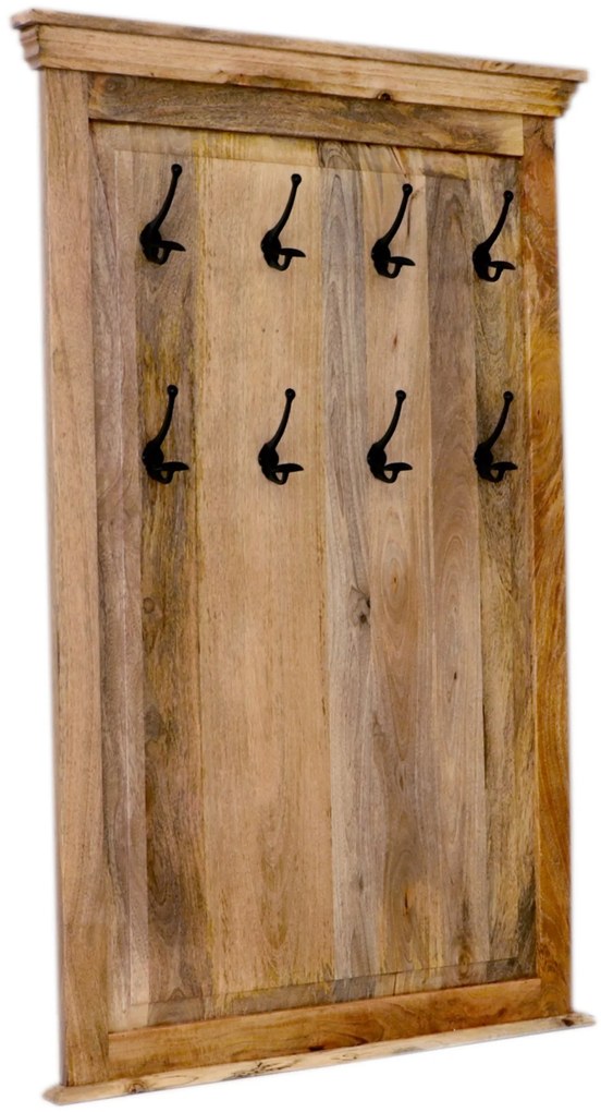 furniture-nabytek.cz - Vešiak Guru s 8 háčikmi 90x140x2,5 z masívu mango