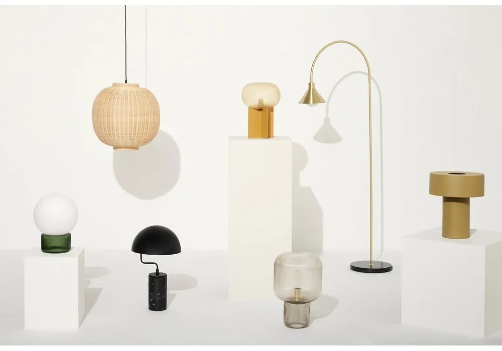 Bielo-zelená stolová lampa (výška 33 cm) Sphere – Hübsch