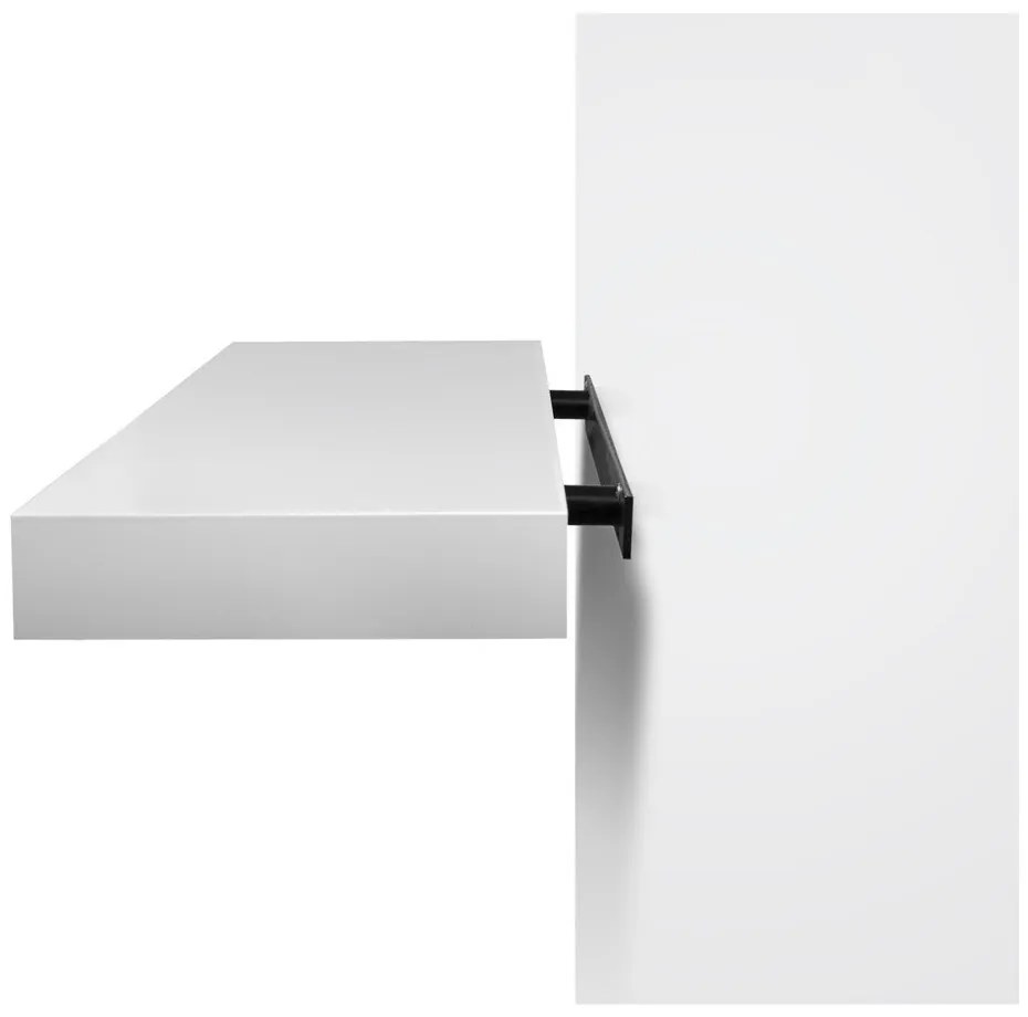 Biela polička TemaHome Balda, šírka 90 cm