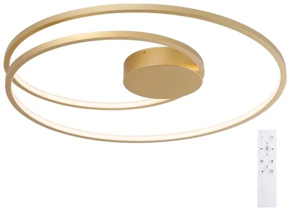 Brilagi-LED Stmievateľné stropné svietidlo TWISTER LED/105W/230V pr. 100 cm zlaté+DO