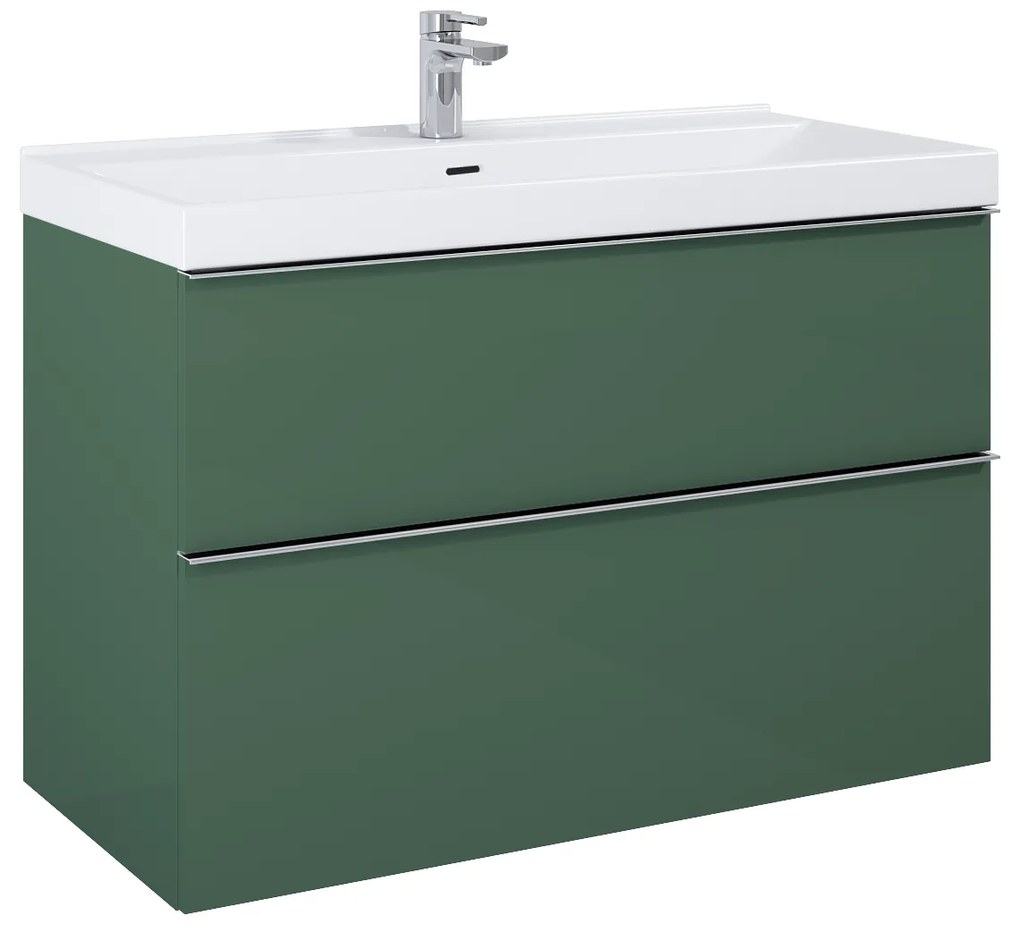 Elita Look, umývadlová skrinka 100x45x64 cm 2S PDW, zelená matná, ELT-168562