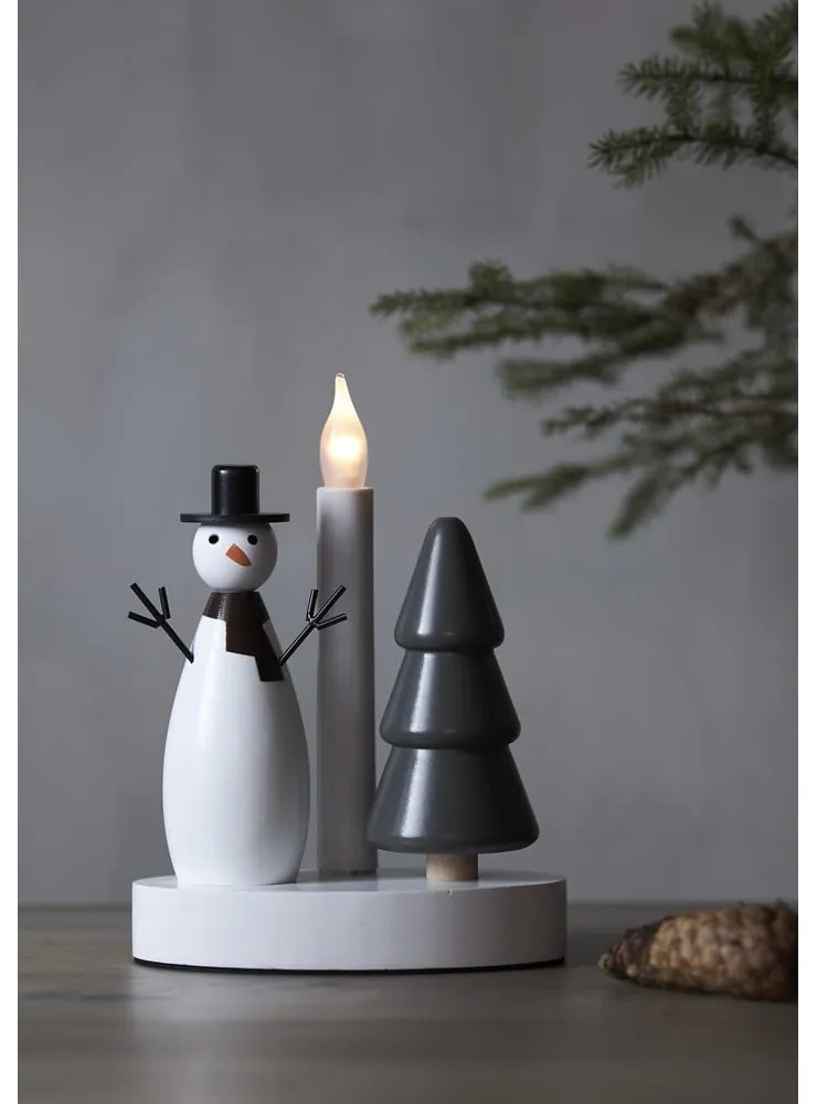 Čierno-biela svetelná dekorácia s vianočným motívom Christmas Joy – Star Trading