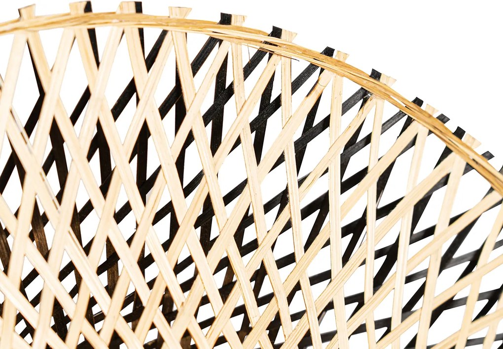 Inteligentná nástenná lampa bambus 50 cm so zástrčkou vrátane Wifi A60 - Rina