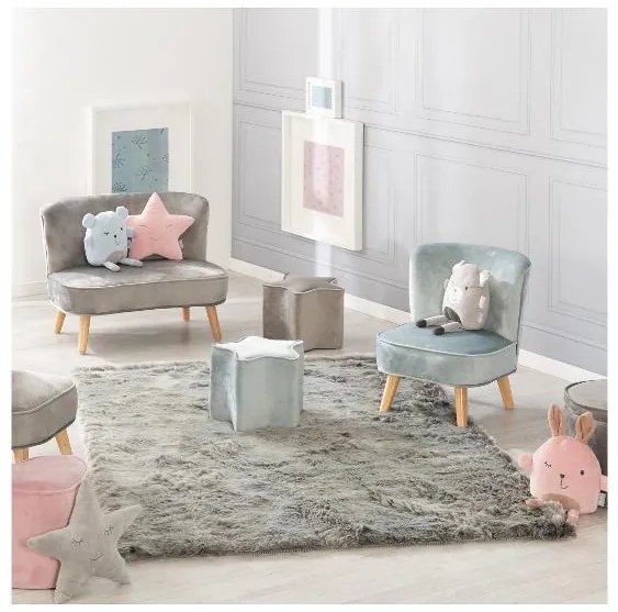 roba Detské kreslo (scandi, bledomodrá)  (100397115)