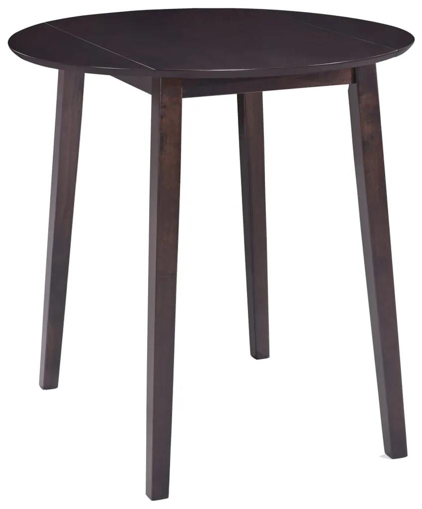 vidaXL Barový stôl, masívne drevo, 90x91cm, tmavohnedý