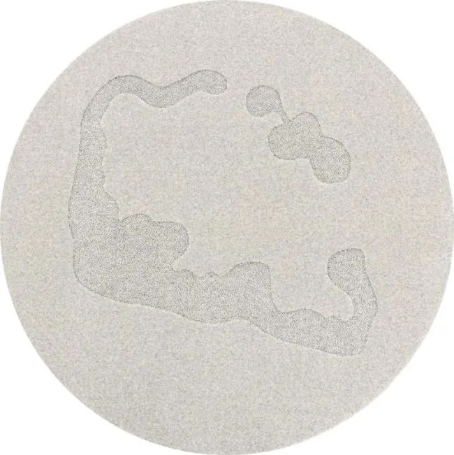 Koberec Agnella Morphic Atole svetlosivý kruh