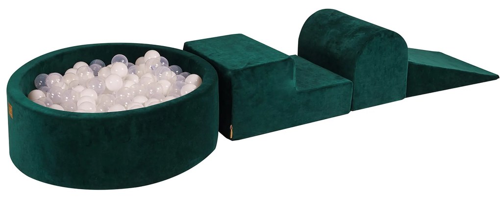 MeowBaby® bazénová zostava Velvet Dark green, 90x30 cm