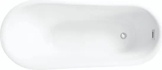 Besco Akrylátová voľne stojaca vaňa Calima 170x74 BESCO-Typ výpuste: Click-Clack s prepadom, grafit, BESCO-Rozmery: 170x74, BESCO-Farba: Biela