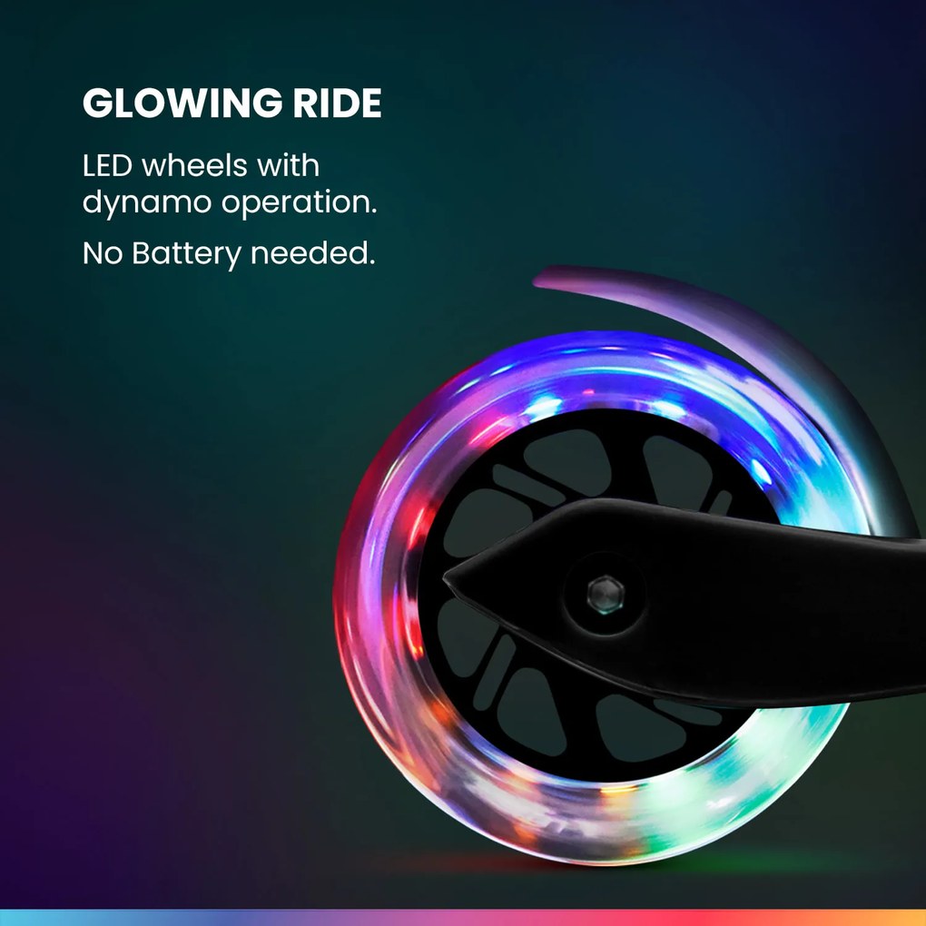 Fun pro ONE detská kolobežka 3-6 rokov LED kolieska skladacia do 50 kg nastaviteľná výška