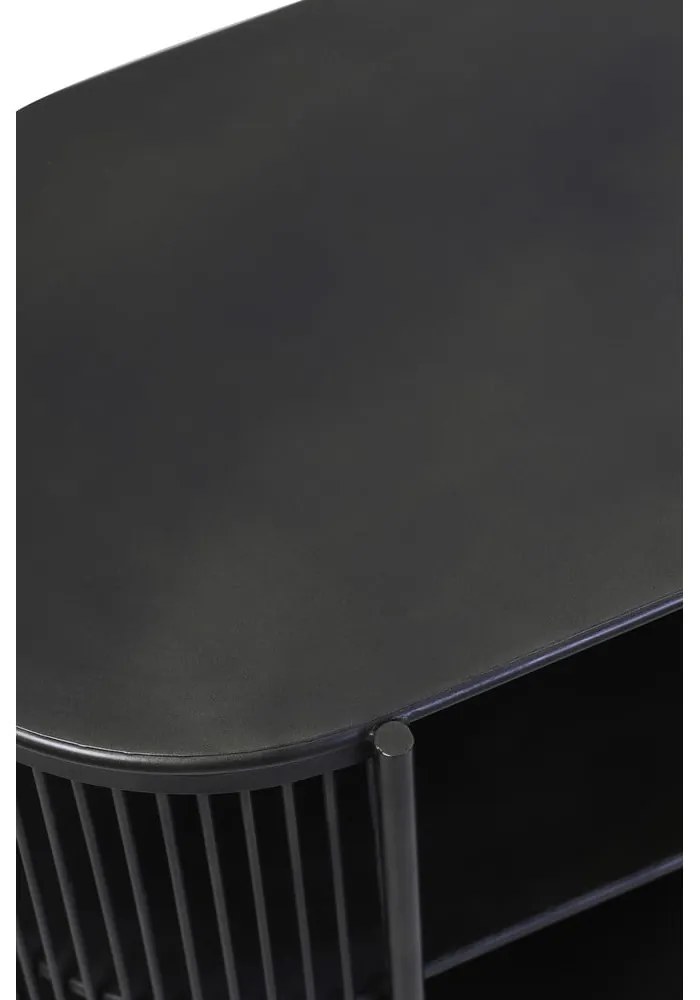 Čierna kovová nízka komoda 149x80 cm Yinthe - Light & Living