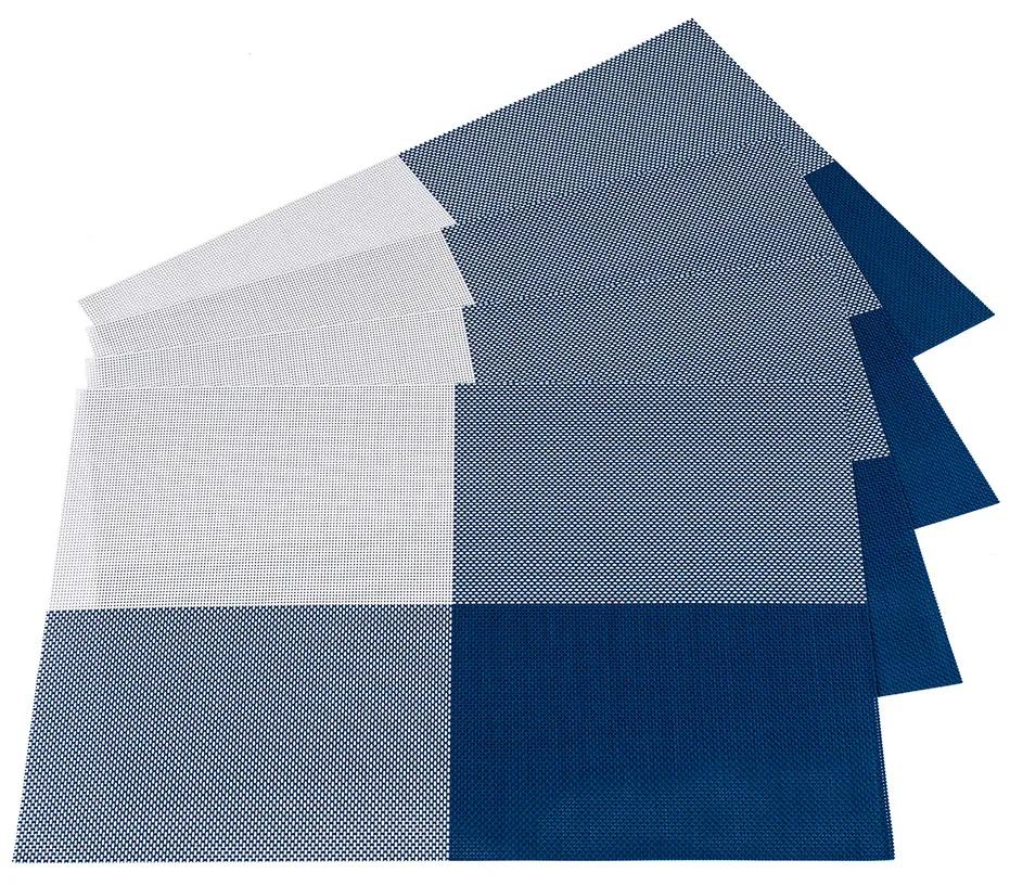 JAHU Prestieranie DeLuxe modrá, 30 x 45 cm, sada 4 ks