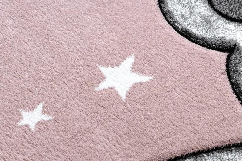 styldomova Detský ružový koberec PETIT Slon