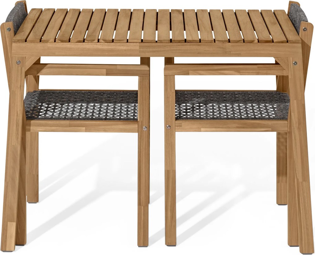 Balkónová súprava s textilným prútím