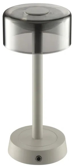 Brilliant - LED stmievateľná nabíjateľná dotyková stolová lampa RAZOR LED/2,5W/5V 2700K IP44 šedá