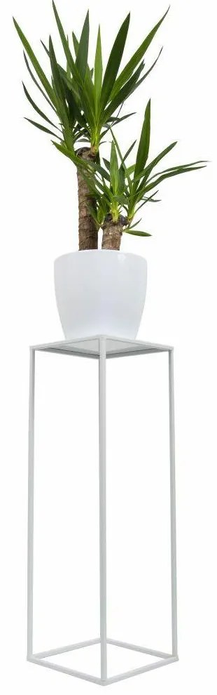 STOJAN NA KVETINÁČ SIMPLE 70X24X24 CM BIELA